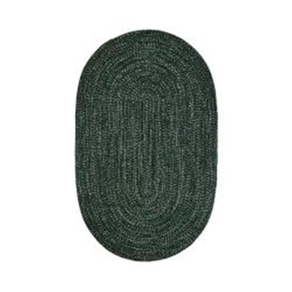 Work-Of-Art 3.6 x 5.6 in. Chenille Reversible Rug - Emerald & Diluth Tweed WO2635559